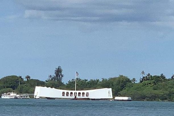 a small boat in a large body of water