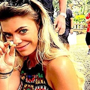 a woman talking on a cell phone