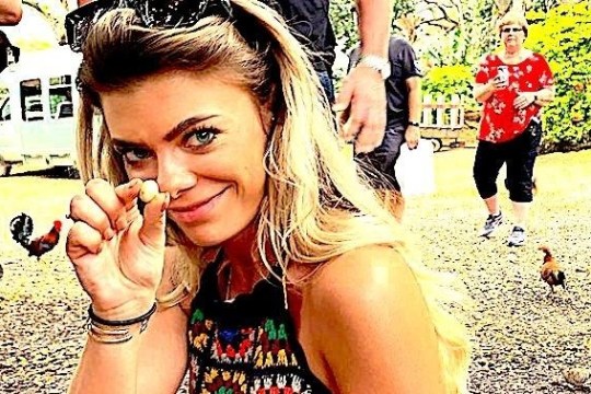 a woman talking on a cell phone